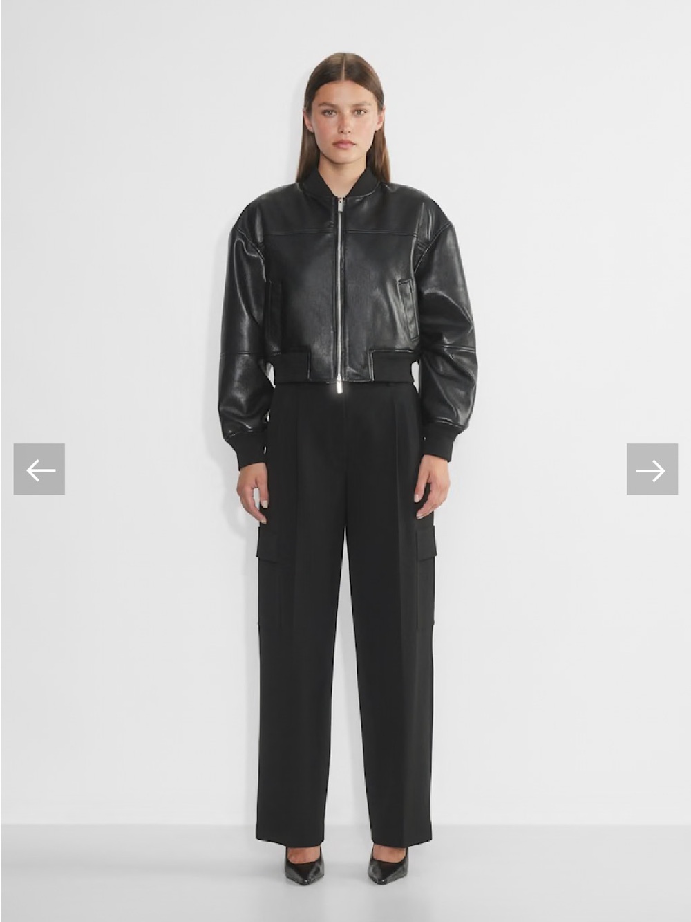 Aritzia Babaton Spotlight Cargo Pant in Black Size 12 Trousers Office Slacks